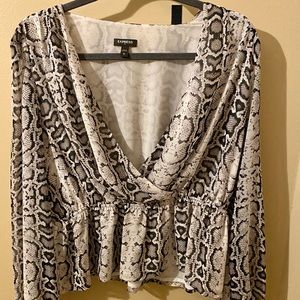 Express Snake-Skin Blouse